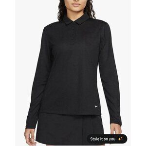 Nike Dri-FIT Victory Women's Long-Sleeve Golf Polo, XSmall, Black